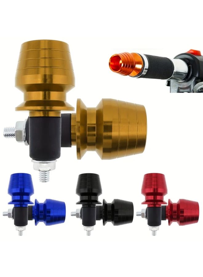 Black Aluminum Motorcycle Handlebar Grip End Cap Plug For 7 8 Inch Hand Bar - Image 4