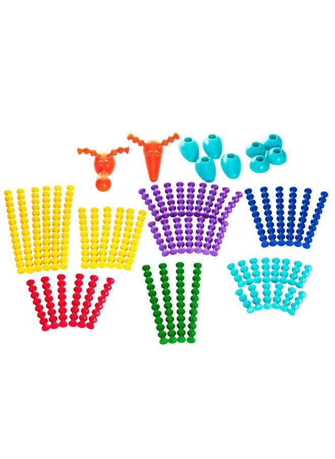 Popular Playthings Playstix Flexible Set Construction Toy Building Blocks 68 Piece Kit  - Image 2