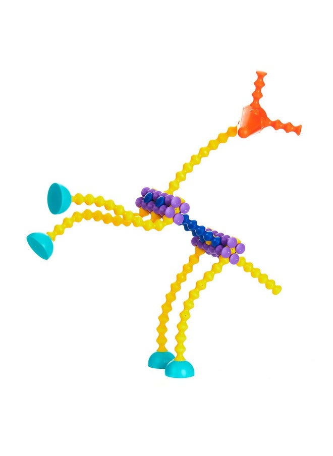 Popular Playthings Playstix Flexible Set Construction Toy Building Blocks 68 Piece Kit  - Image 3