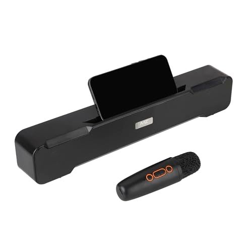 MZ M51 (Portable Home T.V. SOUNDBAR) Dynamic Sound with High Bass & Wireless MIC, 10W Power with 2400mAh Battery - Image 4