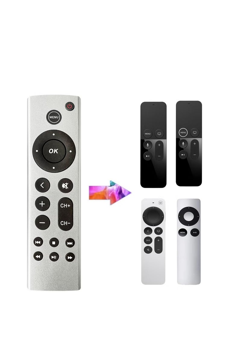 Anmi Anmi Universal Remote Control Replacement – Compatible with Apple TV 4K, Apple TV HD, and Apple TV Box (2nd, 3rd, 4th Gen), Models A2843, A2737, A2169, A1842, A1625, A1427, A1469, A1378, A1218