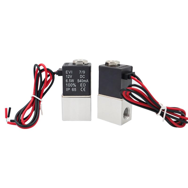 12V 24V 110V 220V Solenoid Valve 1/4" 1/8" 2 Way Normally Closed Direct-Acting Pneumatic Valves for Water Air Gas Hot(1/8",220V) - Image 3