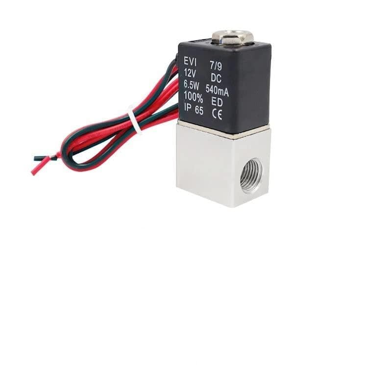 12V 24V 110V 220V Solenoid Valve 1/4" 1/8" 2 Way Normally Closed Direct-Acting Pneumatic Valves for Water Air Gas Hot(1/8",220V) - Image 1