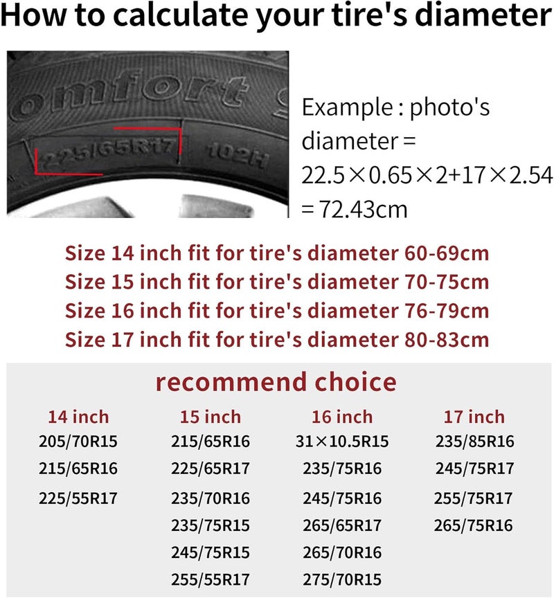 kdkdua Camping Rules Rv Spare Tire Cover, Universal, Black, Polyester, Fits 23.5"-33" Tires, Suitable for Trailer, Van, Truck, SUV, RV - Image 5