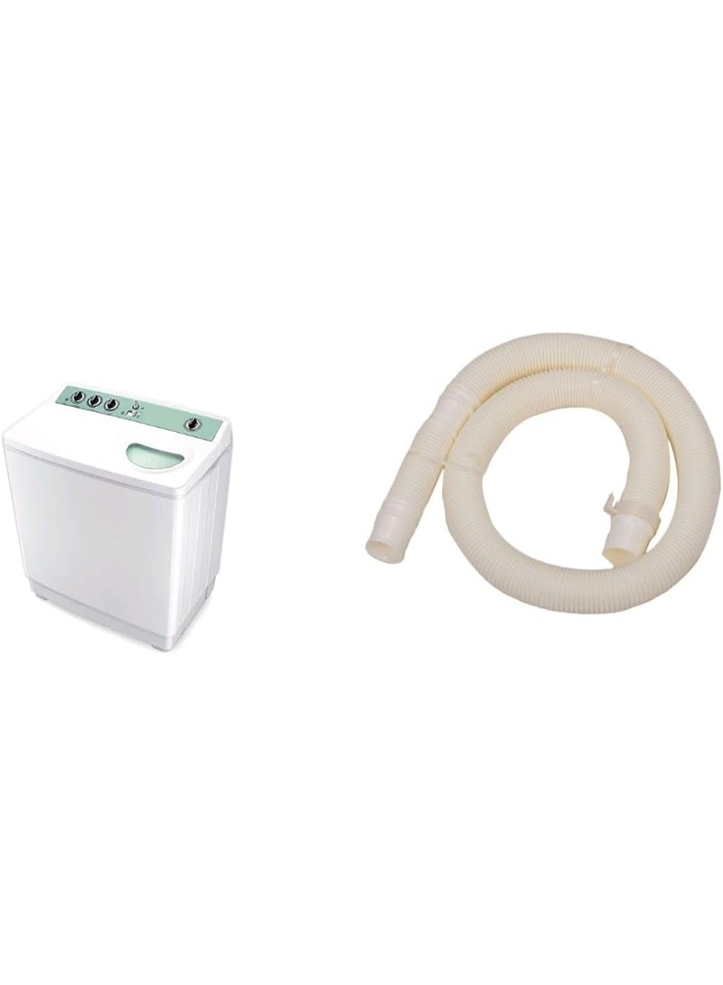 Imported washing machine drain hose compatible with Toshiba semi-automatic models (6, 7, 10, and 12 kg). - Image 1