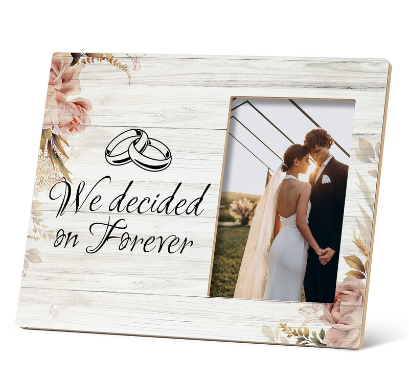 SRADMO Engagement Photo Frame Wedding Couples Picture Frame 8x10