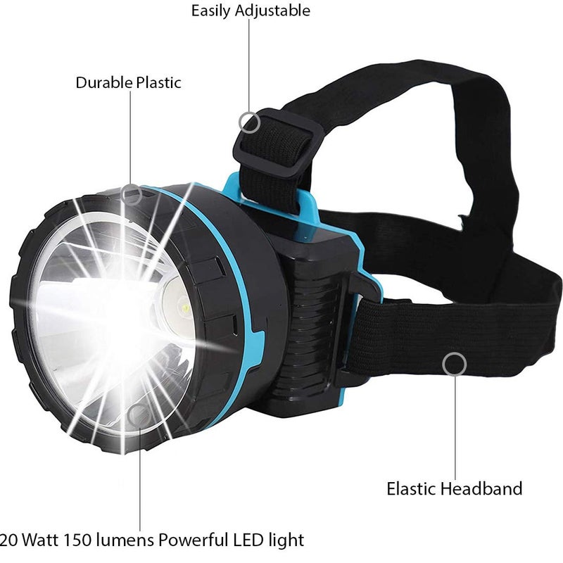 Akari Akari Metal Rechargeable Head Light Torch Colour As Per Availability Pack of 1 - Image 5
