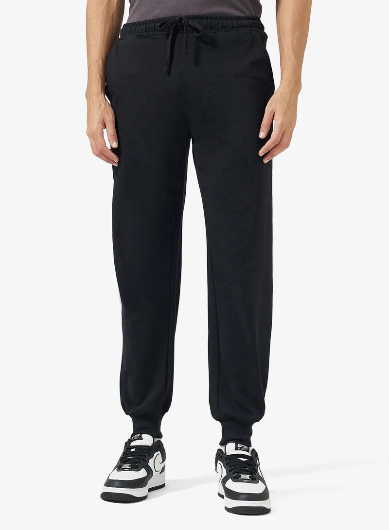 Seventy Five Basics Regular Fit Elastic Hem Joggers