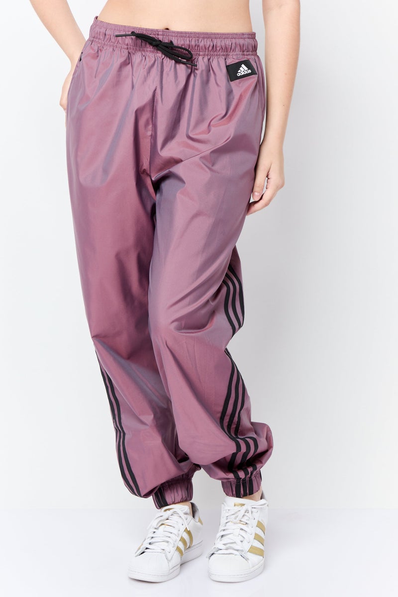 Adidas Women Regular Fit Training Track Pants, Dark Purple - Image 1