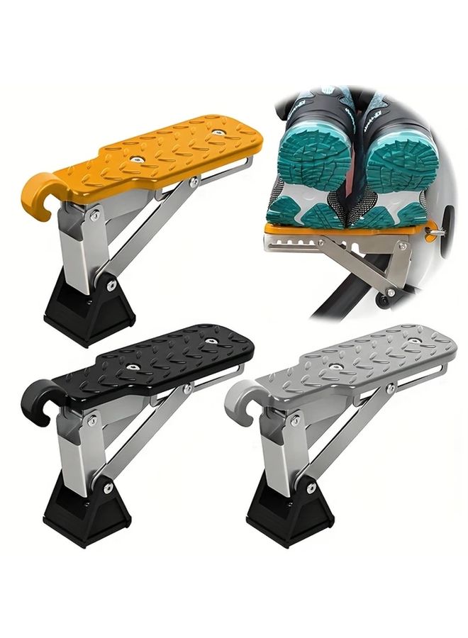 Universal Car Door Step Silvery 7 Angle Adjustable Extra Long Roof Rack Access Step - Image 1