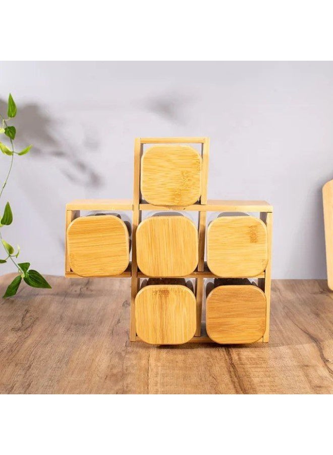 Spice set with stand.. 6-piece glass, 150 ml capacity  - Image 4