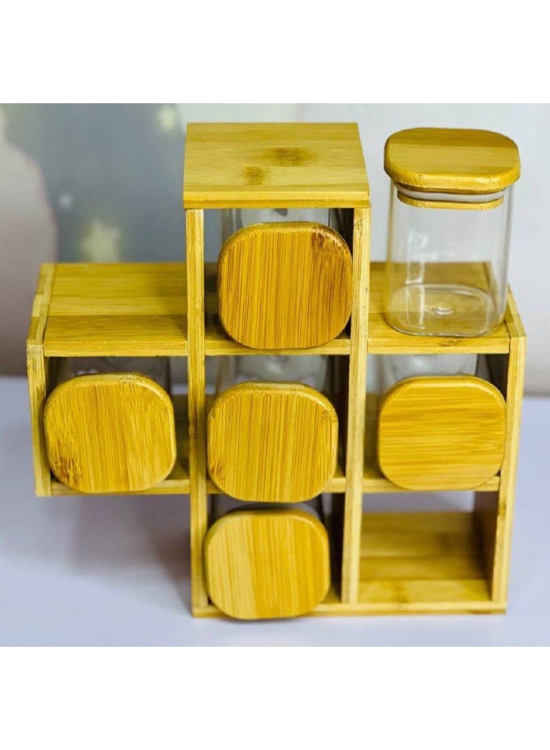 Spice set with stand.. 6-piece glass, 150 ml capacity  - Image 2