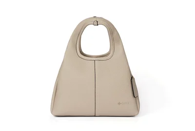 كابلي Single top handle trapezoidal shape faux leather handbag