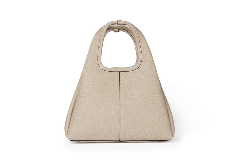 كابلي Single top handle trapezoidal shape faux leather handbag