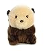 Aurora Playful Rolly Pet Smiles Sea Otter Stuffed Animal Compact Size for OntheGo Fun for Adults Kids Birthdays and Anniversaries Brown 5 Inches - Image 3
