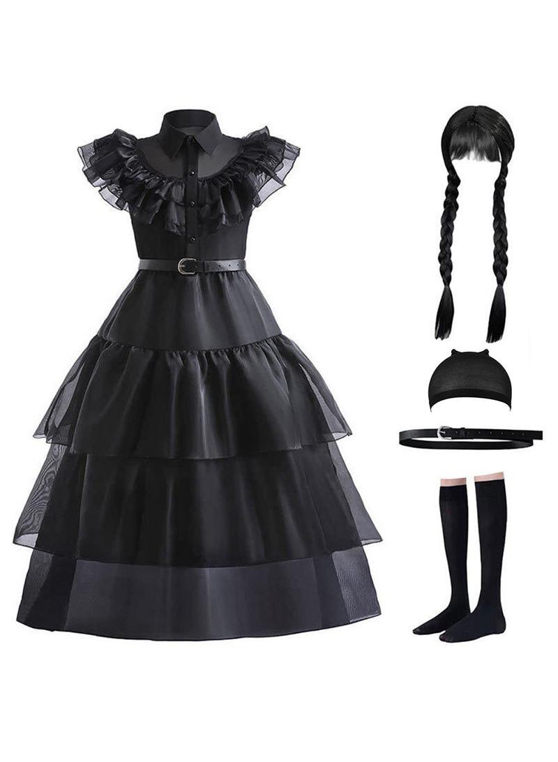 Bluejw Adams Costume Dress Outfits With Accessories Dress Up Set Family Birthday Cosplay Party - Image 1
