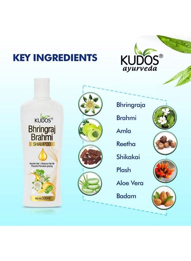 Kudos Bhringraj Brahmi Shampoo (Pack Of 2)  - Image 4