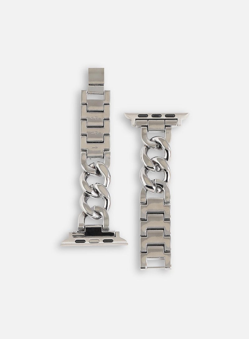 Haute Sauce Solid Casual Chain Strap Stainless Steel Apple Watch Strap | 42mm/44mm/45mm - Image 5