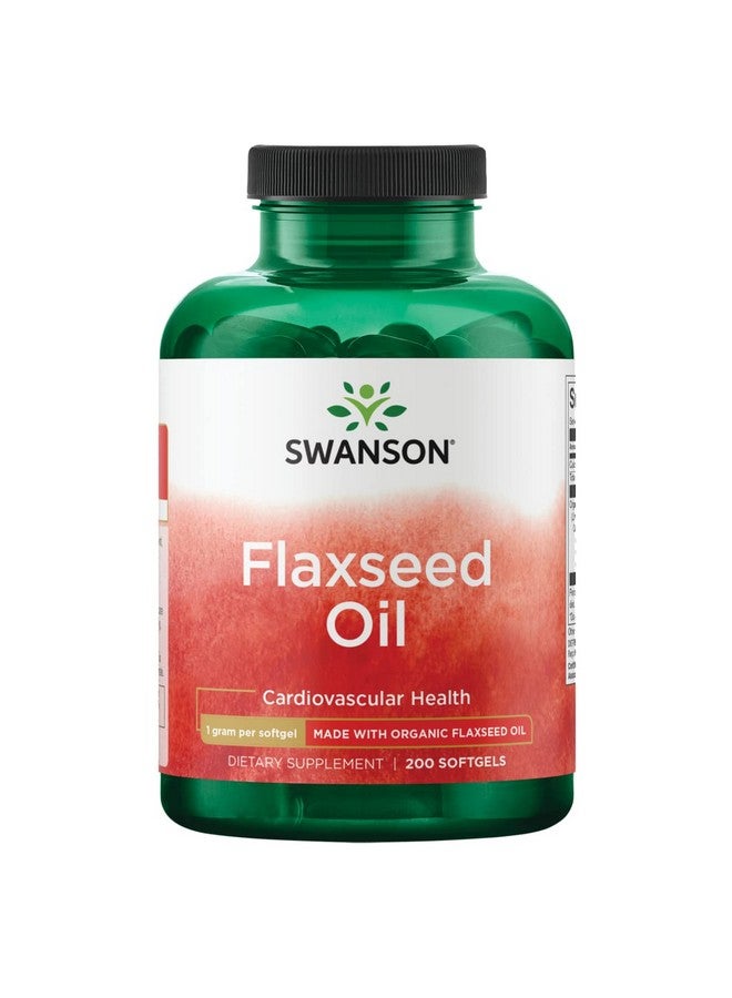 SWANSON Flaxseed Oil (Omegatru) 1000 Milligrams 200 Sgels - Image 1