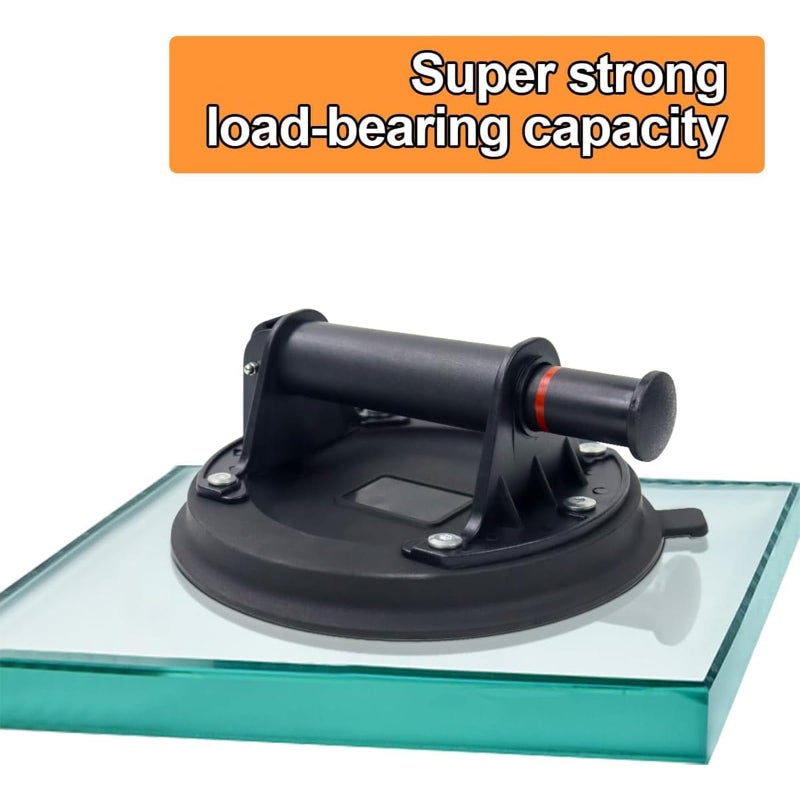 يُسلِّم قطعتان من أكواب الشفط شديدة التحمل مقاس 8 بوصات، لرفع البلاط الزجاجي الكبير والرخام، رافعة شفط صناعية تعمل بالشفط الفراغي، مع مقبض لرفع الزجاج، سعة تحميل 240 رطلاً - Image 4