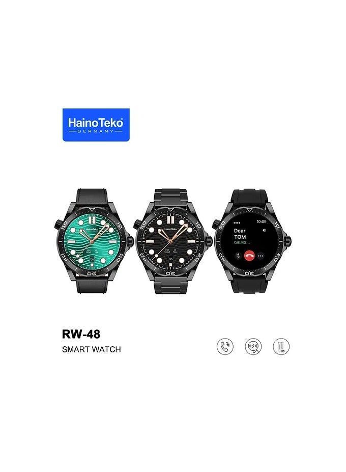 Haino Teko RW-48 Smartwatch With 3 Pairs Strap - Image 1