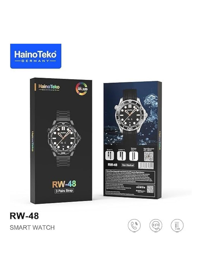 Haino Teko RW-48 Smartwatch With 3 Pairs Strap - Image 2