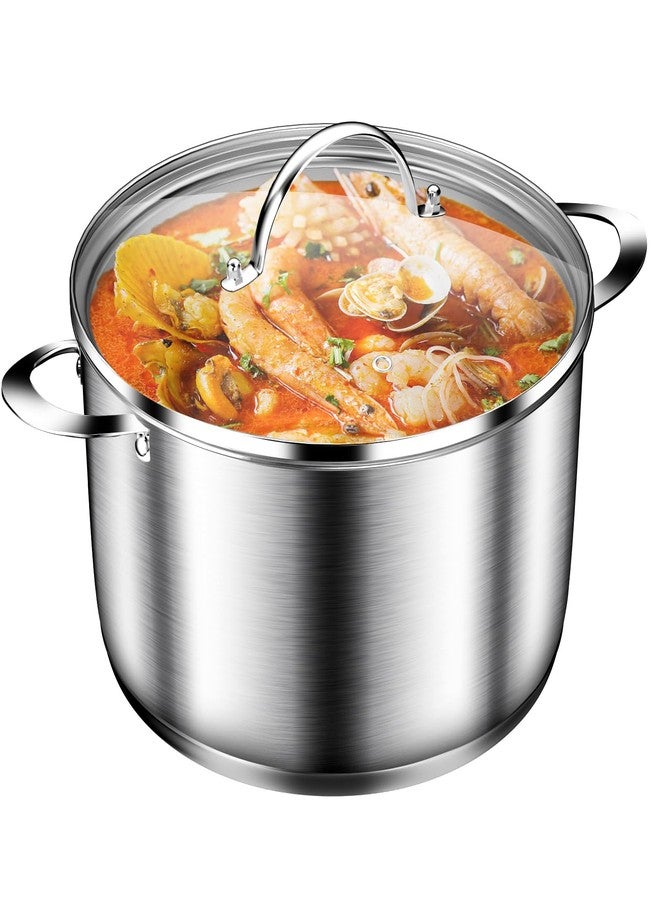 STOCKPOT Stainless Steel Stockpot, Cooking Pot, Stew Pot Pozole Pot - 8 Quart - Image 1