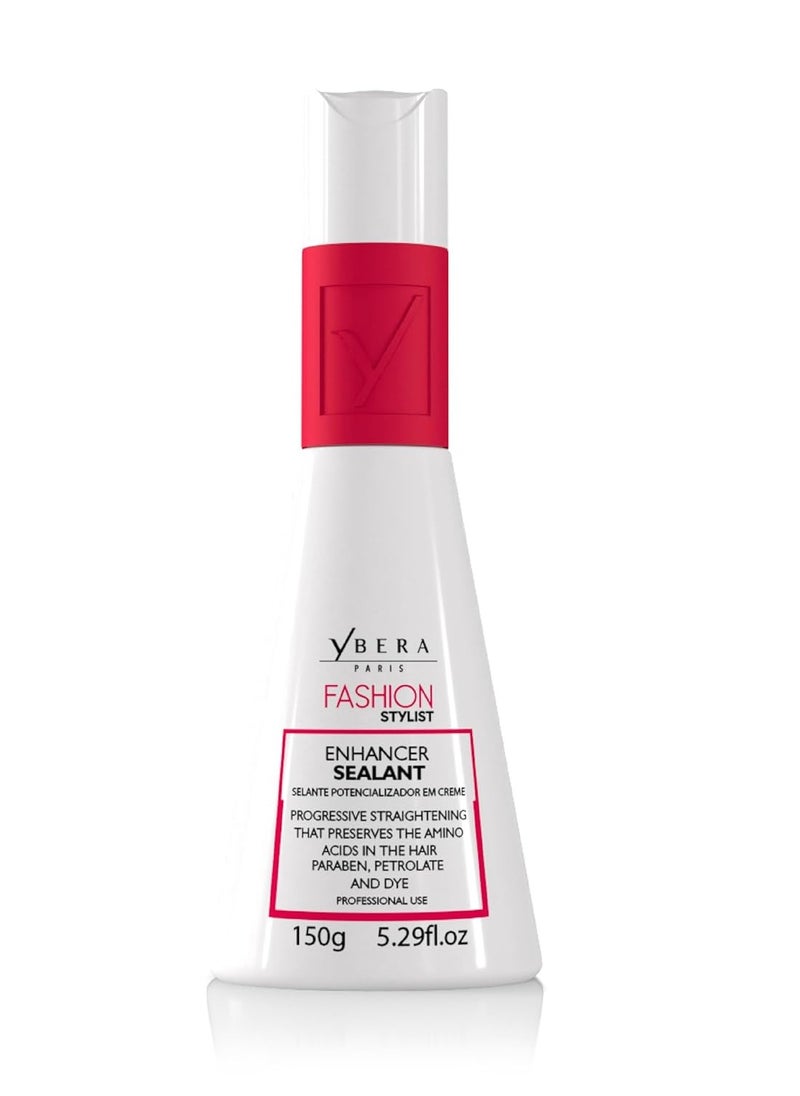 Ybera Paris Fashion Stylist Cream | Keratin Hair Straightening Treatment | Smooth System | Extreme Shining Hair | Color Safe | Enhanced with Omega | 5.2 FL Oz  - Image 1
