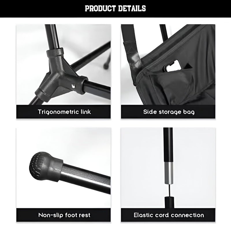 Divik Divik Foldable Portable Single Seater Swing Chair Hammock and Carry Bag for Adults Outdoor Camping Chair Hammock Beautiful Swing Upto 150kg Capacity 1Set  - Image 4