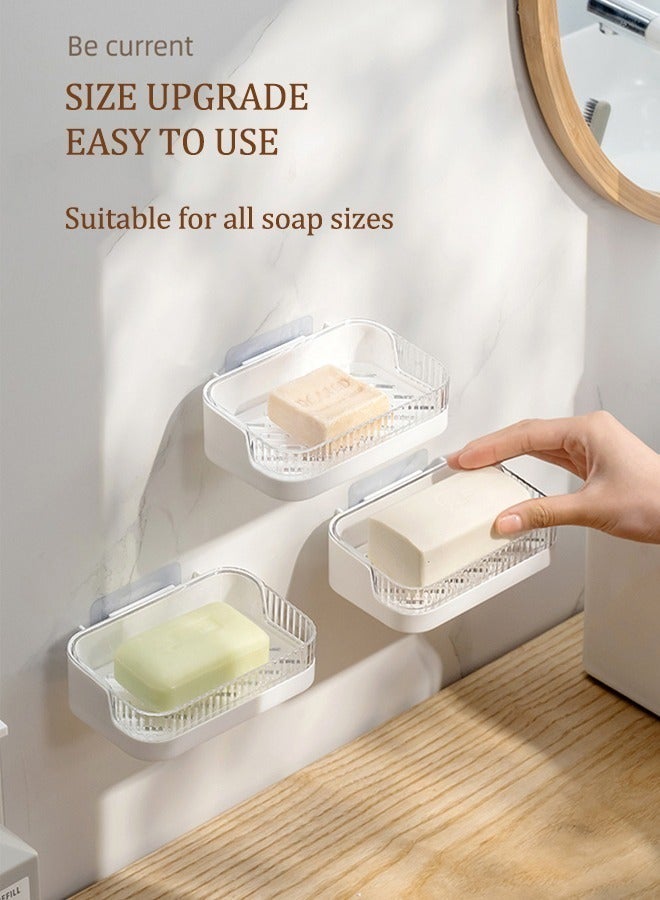 Wall Shelves, Soap Holder Nail-Free Installation Design, Very Suitable for Storing Bottles, Soap, and Small Items  - Image 2