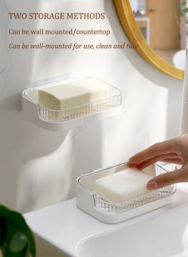 Wall Shelves, Soap Holder Nail-Free Installation Design, Very Suitable for Storing Bottles, Soap, and Small Items  - Image 4