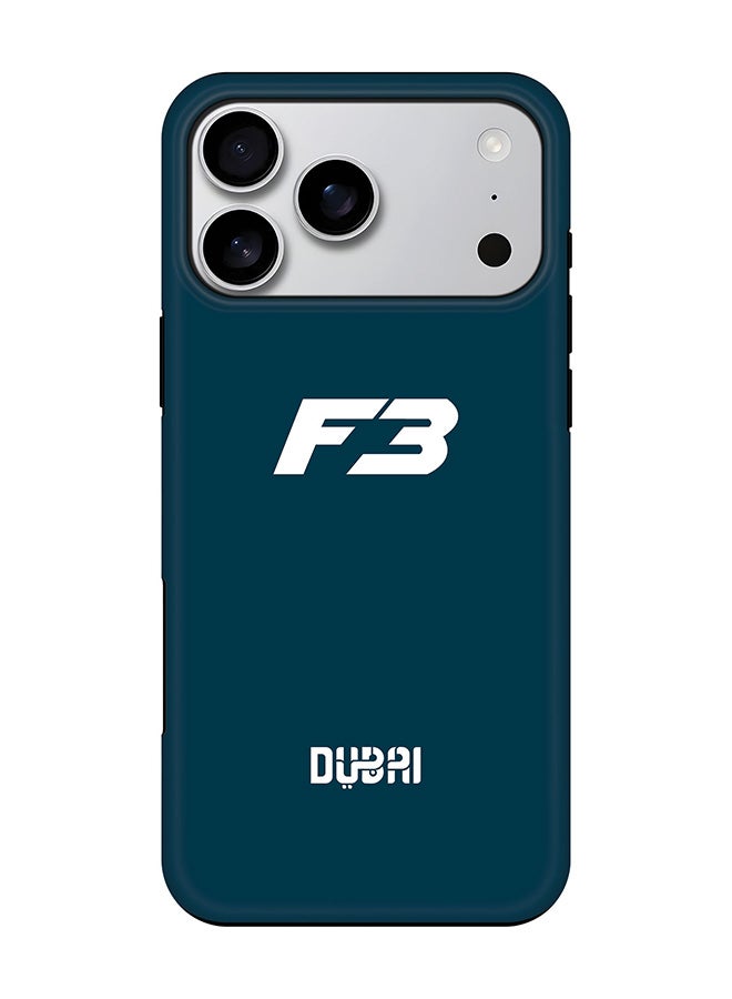 Stylizedd Tough Pro Magnetic Case for iPhone 17 Pro Max, Dual Layer hybrid PC + TPU Mobile Cover Matte -  Faz3 Dubai Blue