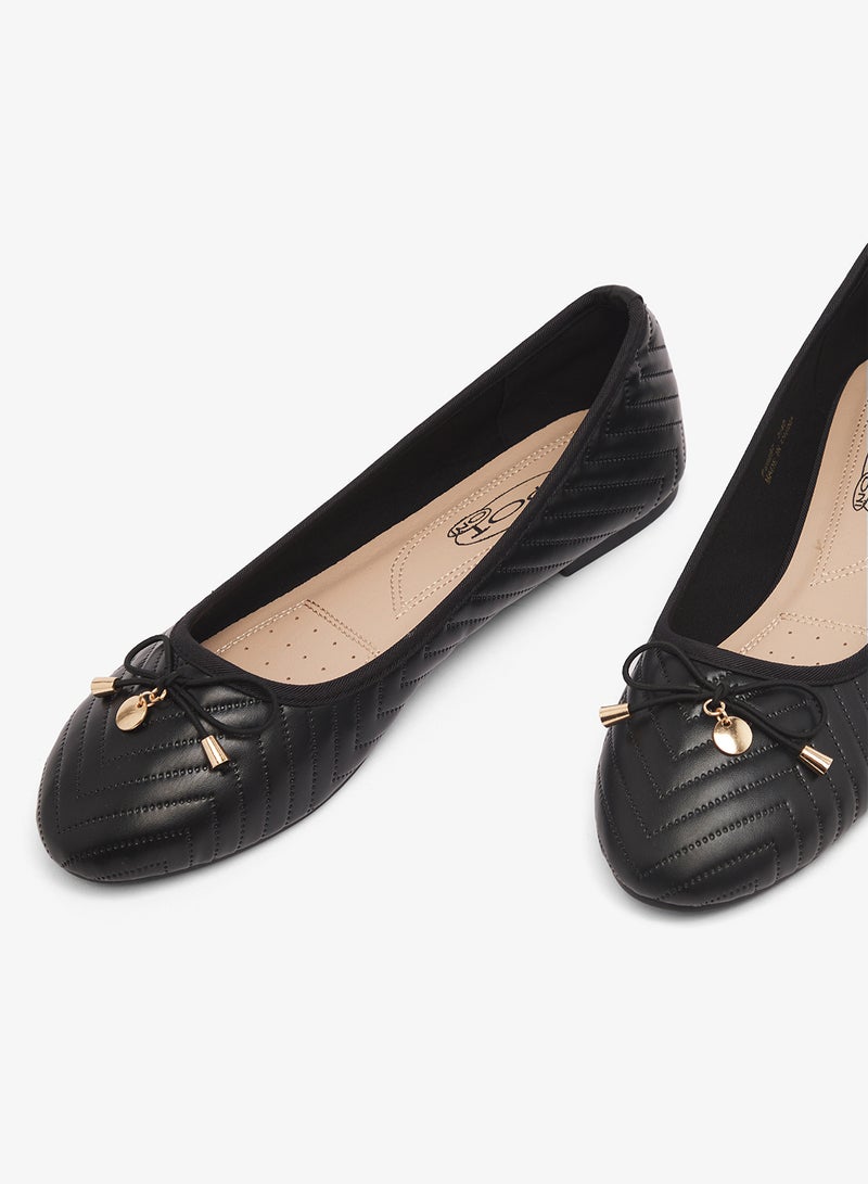 سبوت أون حذاء باليرينا مبطن بفيونكة - Image 4