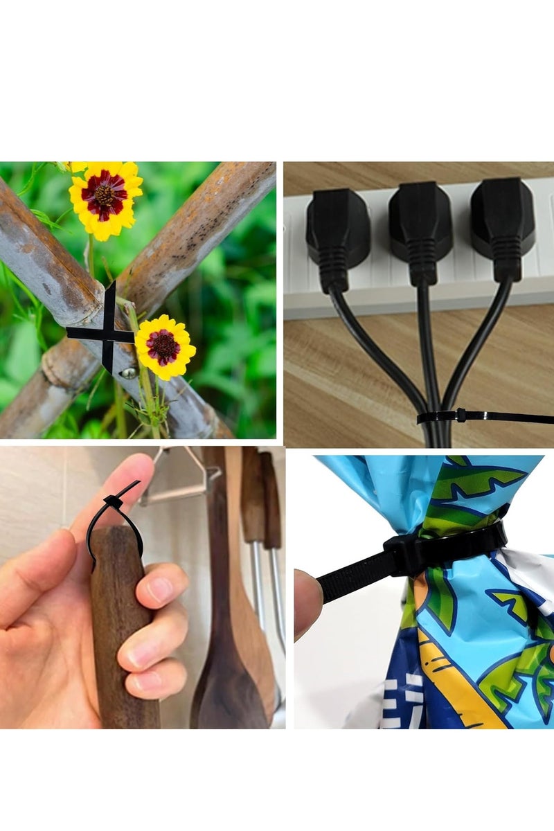 Cable Tie (3.6x250mm, 100 Pieces, Black)|Heat Resistant Nylon Cable Zip Ties |Self-Locking Cable Organizer | Anti - Slip Wire Organizer | For Indoor & Outdoor Use - Image 4