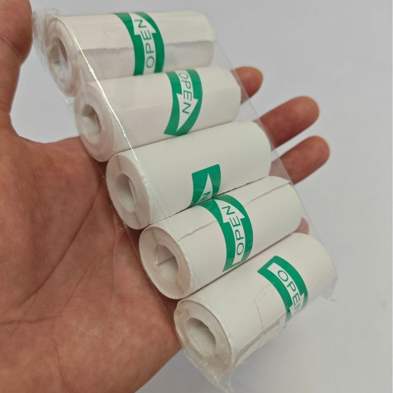 Mini Printer Thermal Paper 57*25Mm Sticker Color Paper Cash Register Receipt Paper Label Printing Paper - Image 4
