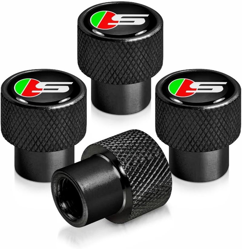 JULOPO غطاء صمام إطار عجلة السيارة المتوافق مع جاكوار XE وXEL وXF وXFL وXJ وF-PACE وF-Type، أغطية هواء الإطارات، شعار سيارة كبير، مادة معدنية - Image 1