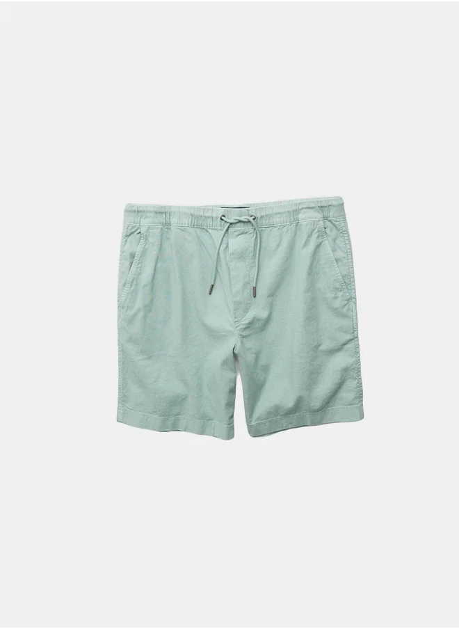American Eagle AE Flex 8" Lived-In Linen-Blend Trekker Short