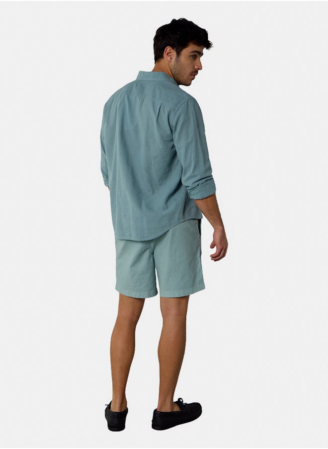American Eagle AE Flex 8" Lived-In Linen-Blend Trekker Short  - Image 4
