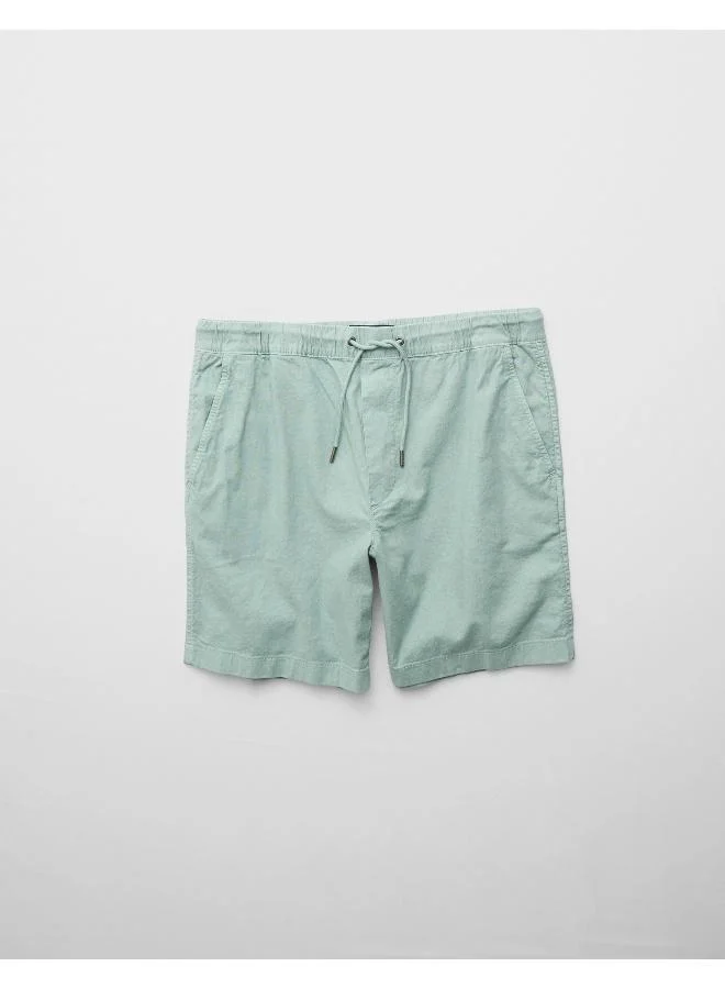 American Eagle AE Flex 8" Lived-In Linen-Blend Trekker Short