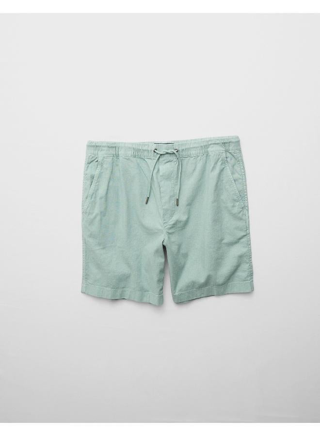 American Eagle AE Flex 8" Lived-In Linen-Blend Trekker Short - Image 3