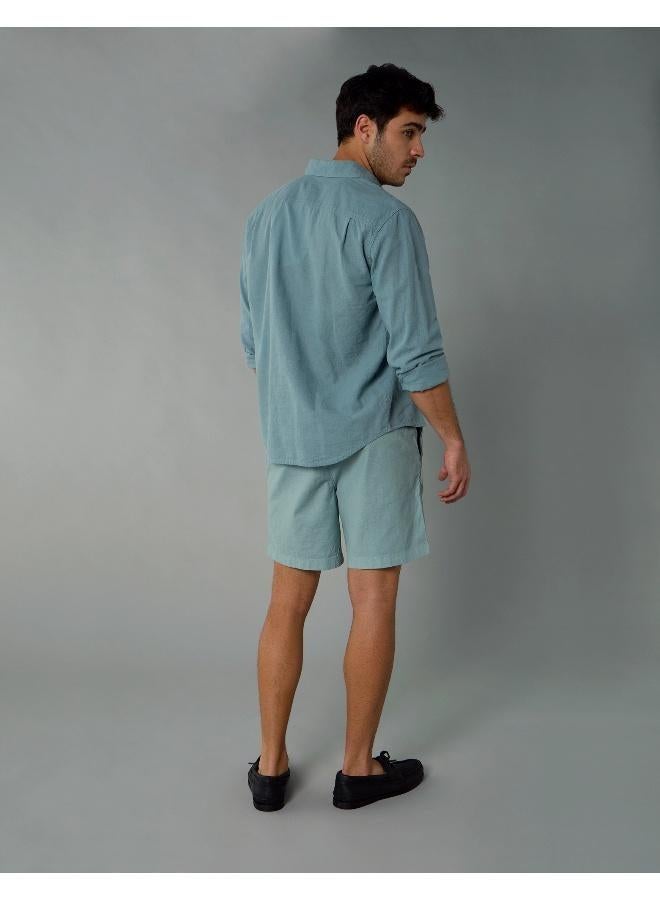 American Eagle AE Flex 8" Lived-In Linen-Blend Trekker Short - Image 4