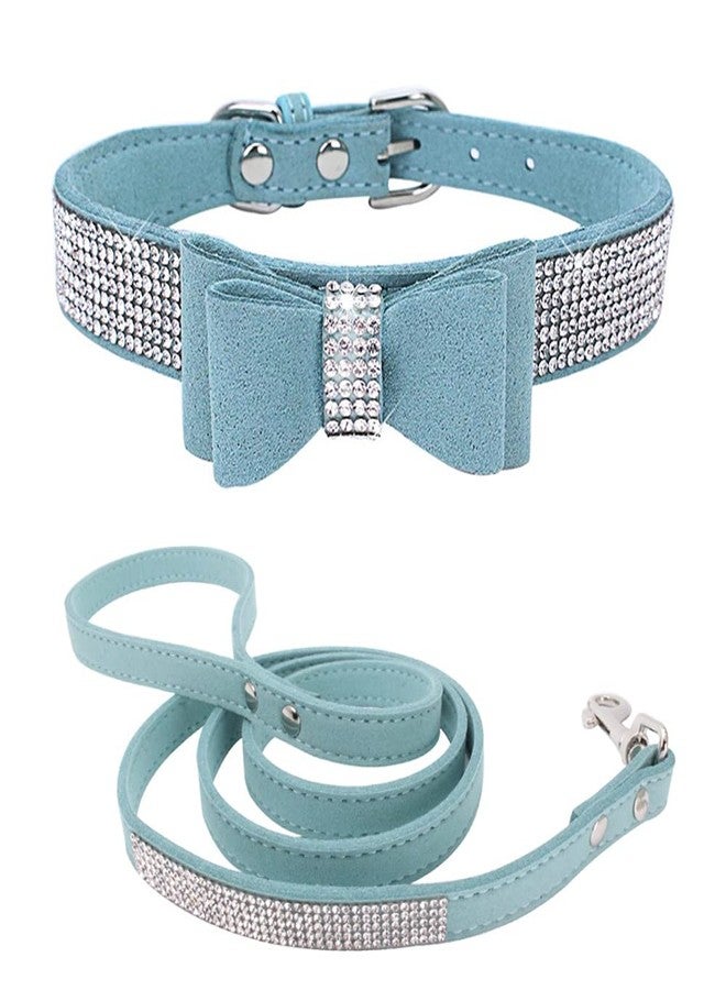 ETOPARS Rhinestone Dog Collar Leashes, Crystal Diamond Cat Dog Collar Leash Set, Cute Dazzling Dog Rhinestone Collar, Dog Collar Harness for Small & Medium Dogs - Image 1