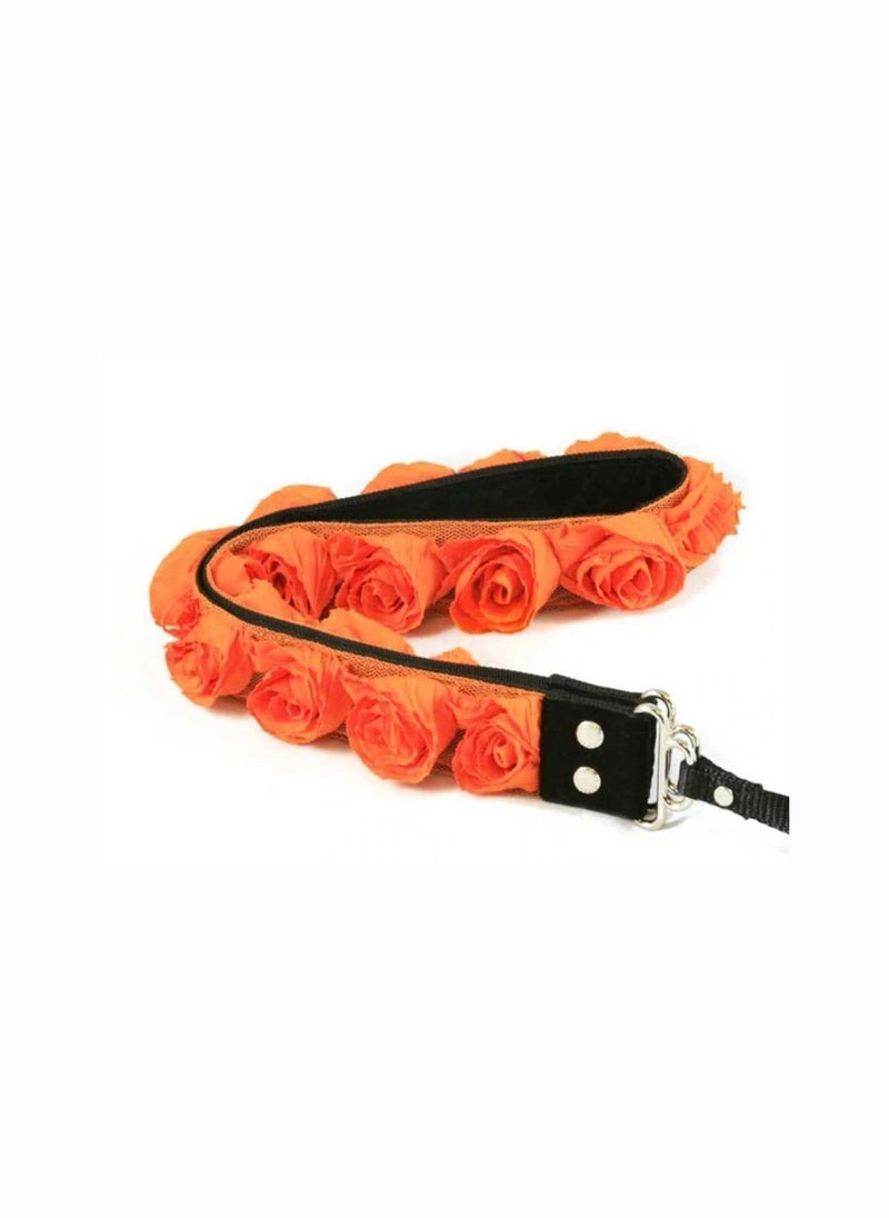 Elite Dose flower pattern neck strap for camera (orange)  - Image 2