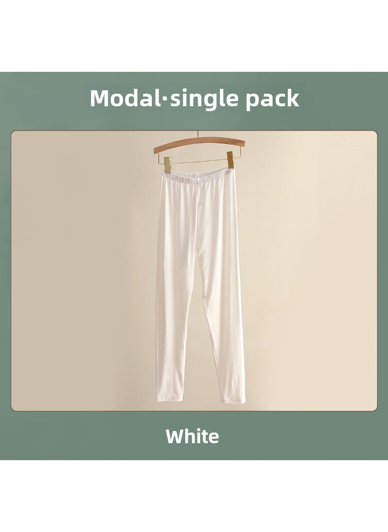 Generic - Modal Cotton Stretch Leggings for Women 1276# White - Image 1