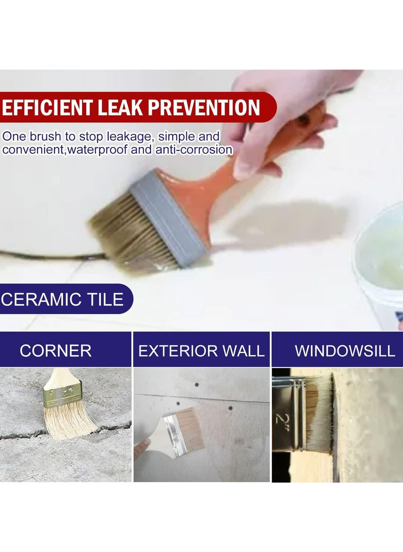 CMGTYYD Transparent Waterproof Coating, Invisible Waterproof Agent Transparent Repairing Leak Waterproof Adhesive, Clear Waterproof Seal Liquid for Indoor & Outdoor (100g*2PCS)  - Image 5