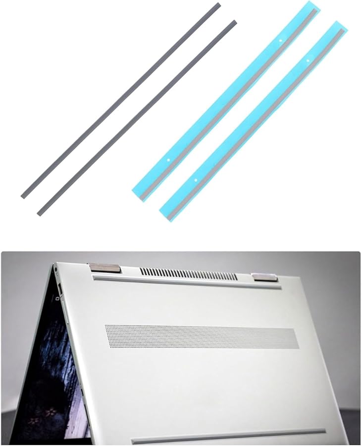 Silver Laptop Rubber Feet Strip Replacement Bottom Case Pad For 15 DR 15 DS 2 Pieces silver - Image 3