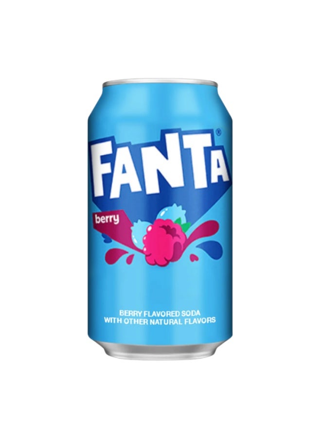 Fanta Berry Flavored Soda Drink, Canned - Image 1