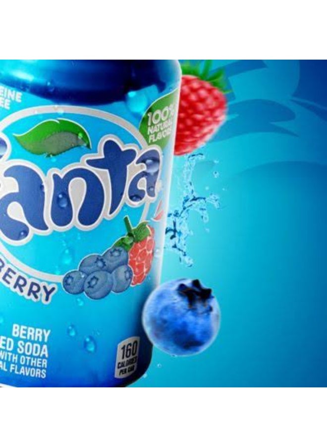 Fanta Berry Flavored Soda Drink, Canned - Image 3