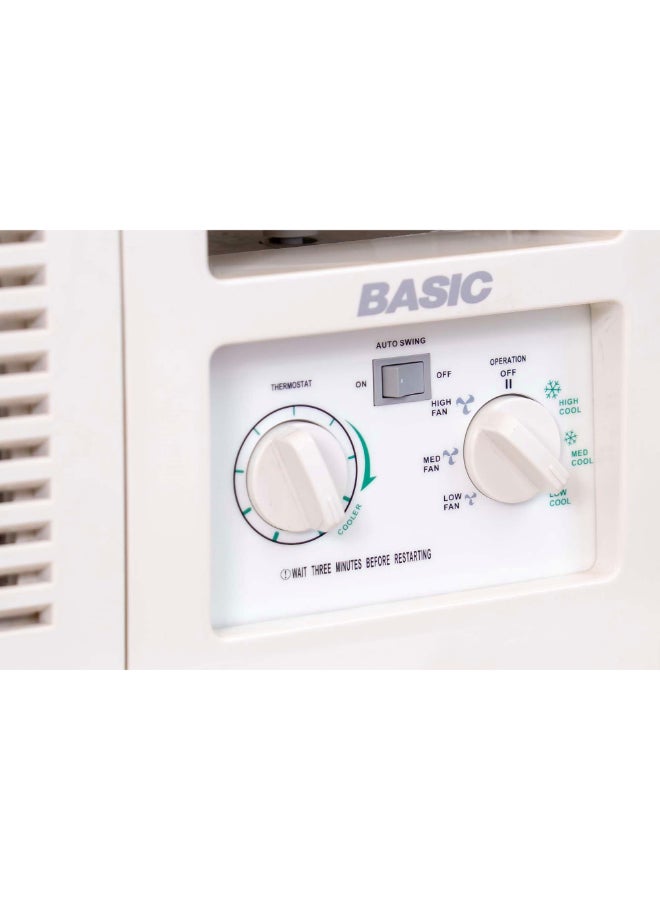 BASIC Window AC 24,200 BTU, Hot & Cold, Rotary, White - Image 4