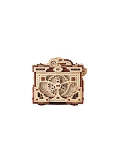 Wood Trick Wood Trick Enigma Chest Lock Puzzle Box Wooden 3D Puzzles for Adults and Kids to Build - Engineering DIY Project Mechanical Model Kits for Adults Wooden Models  - Image 5